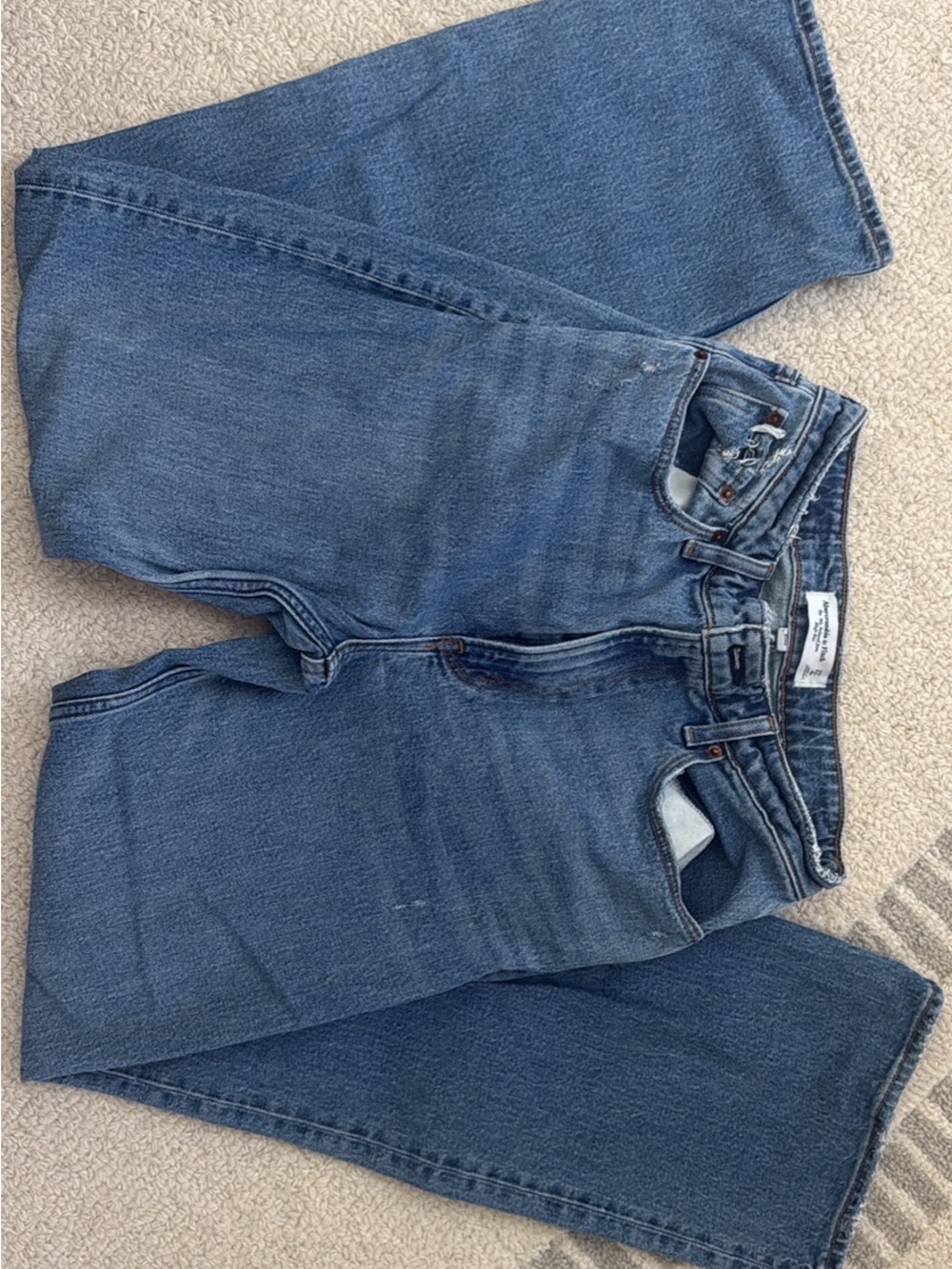 Abercrombie & Fitch Vintage-Style Blue Denim Jeans